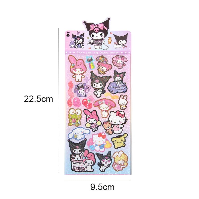 60 cartelas adesivos Sanrio - Creative Brinquedos