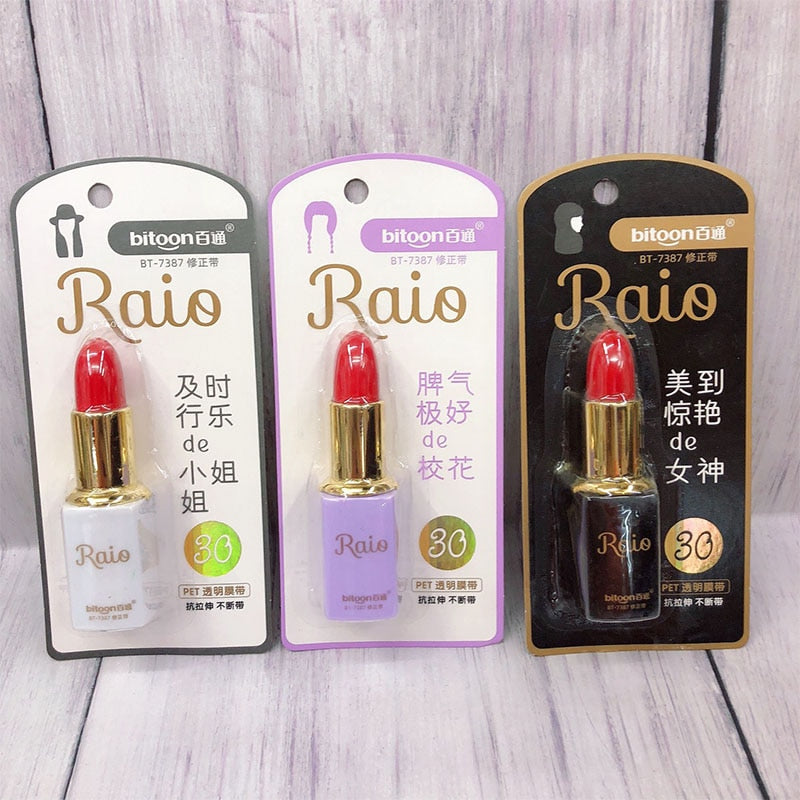 12 peças fita corretiva batom