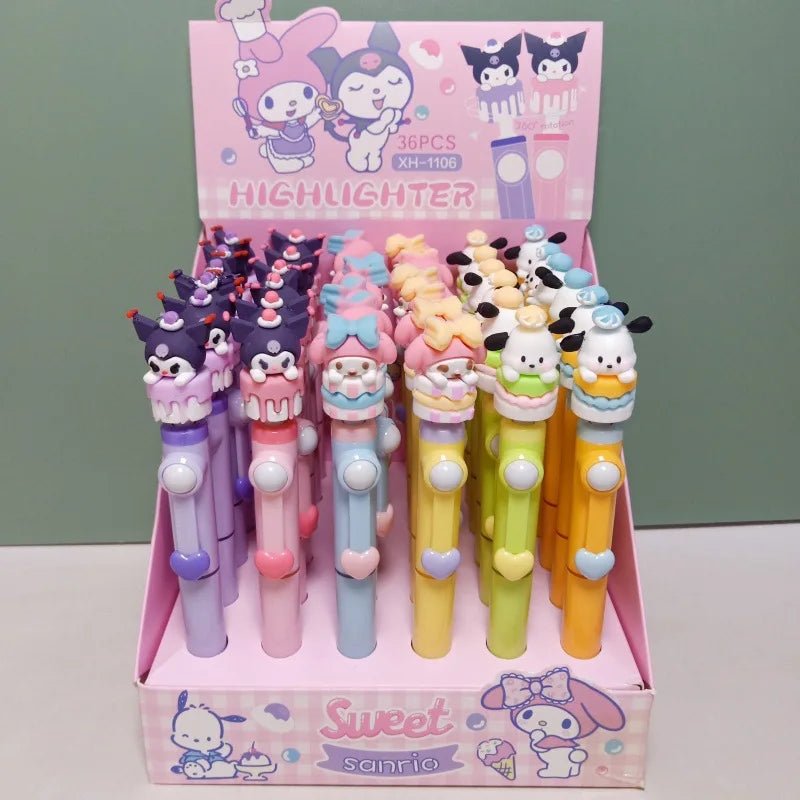 36 peças marca - texto giratório Sanrio - Creative Brinquedos
