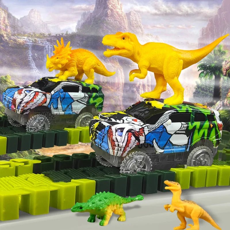 Pista Aventura Jurássica – 217 Peças - Creative Brinquedos