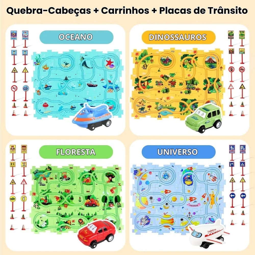 SmartTrack Kids – Pista Criativa de Engenharia - Creative Brinquedos