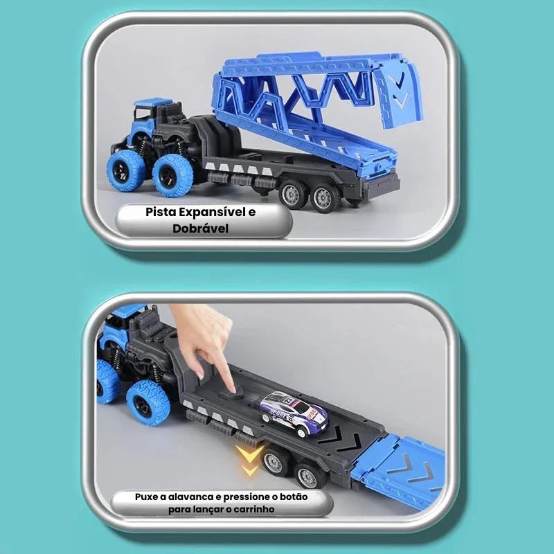 MegaTruck Explorer – Caminhão com Pista e Mini Carros - Creative Brinquedos