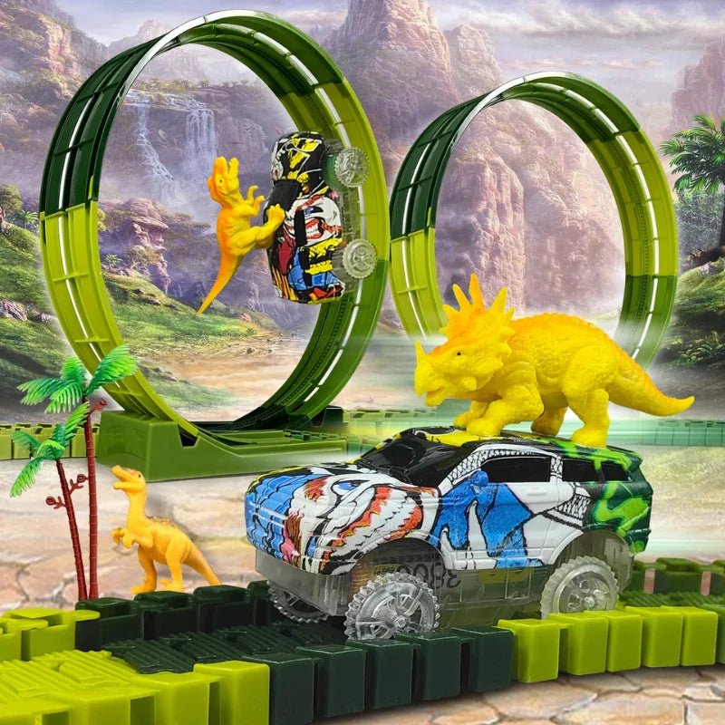 Pista Aventura Jurássica – 217 Peças - Creative Brinquedos