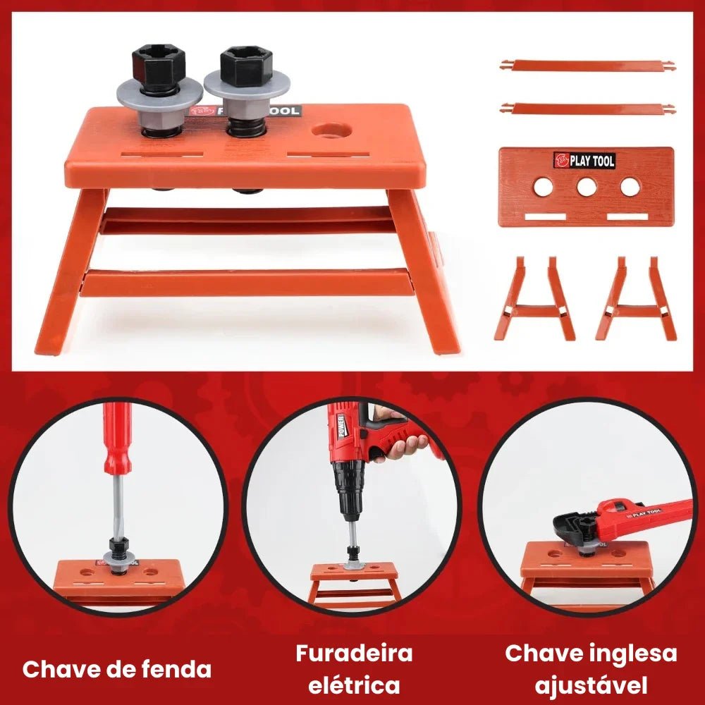 ToolMaster Kids – Kit de Ferramentas Infantil - Creative Brinquedos