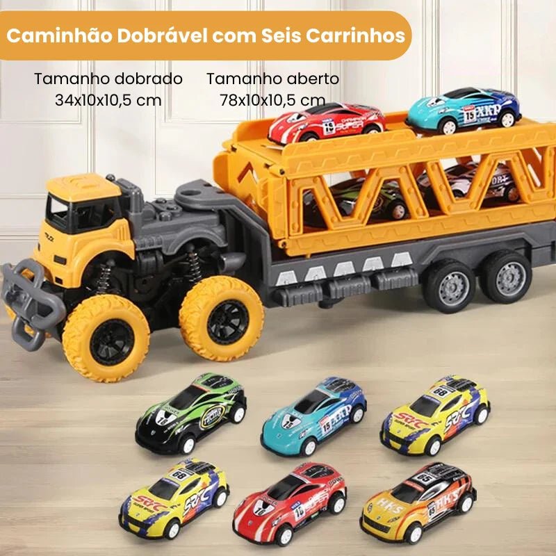 MegaTruck Explorer – Caminhão com Pista e Mini Carros - Creative Brinquedos