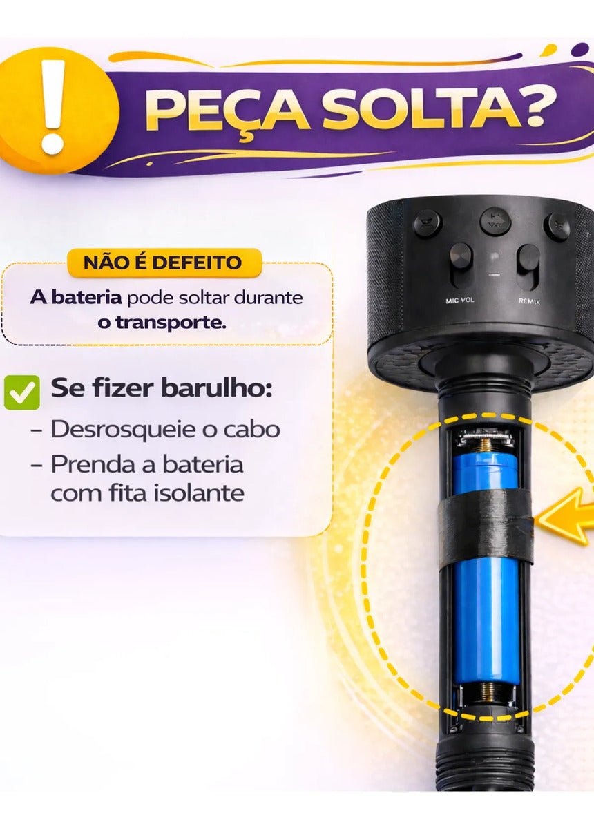 KARAOKE KIDS – MICROFONE BLUETOOTH INFANTIL - Creative Brinquedos