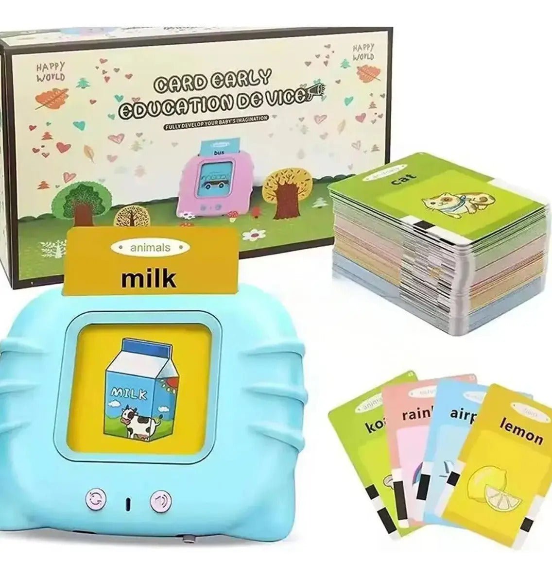 Flash Cards Falantes Bilíngue – Inglês e Português para Crianças - Creative Brinquedos