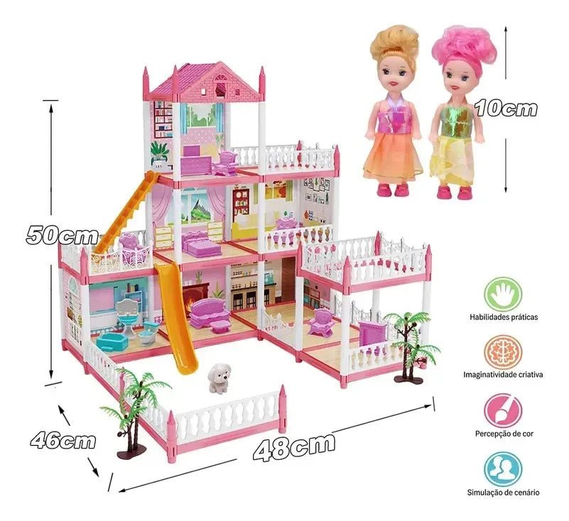 CASTELO DOS SONHOS – CASA DE BONECAS - Creative Brinquedos