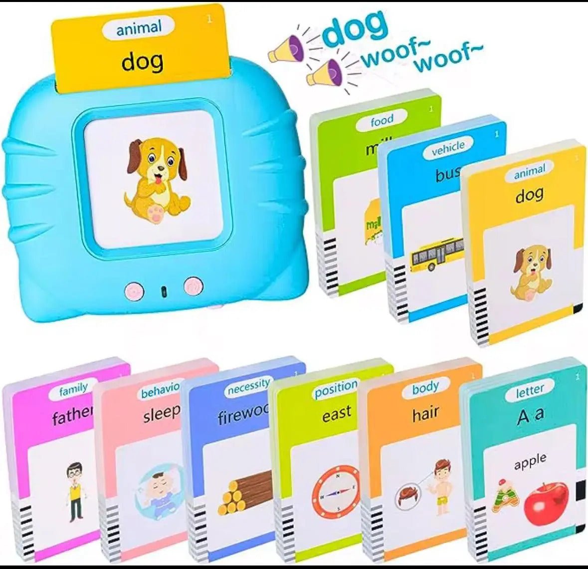 Flash Cards Falantes Bilíngue – Inglês e Português para Crianças - Creative Brinquedos
