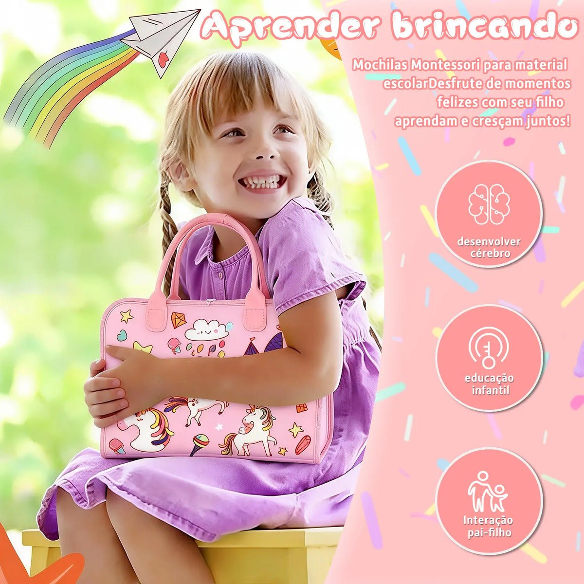 Maleta Sensorial Educativa – Atividades para Aprender Brincando - Creative Brinquedos
