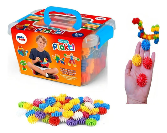 Maleta de Montar Criativa – 100 Peças para Construir e Imaginar - Creative Brinquedos