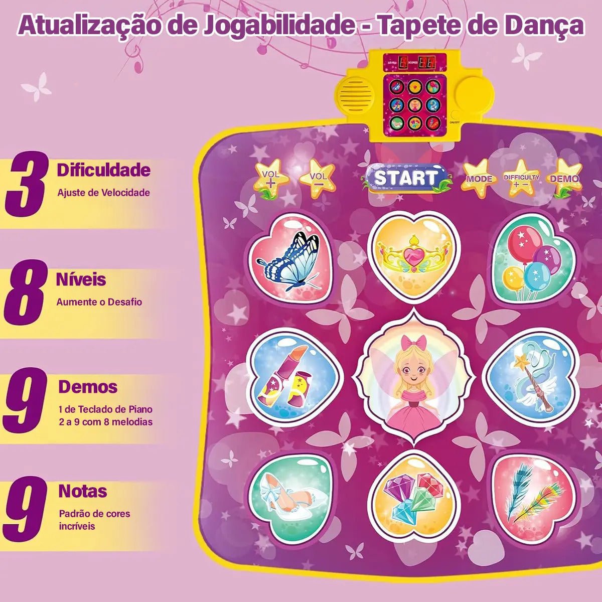Dance Mat Kids – Tapete Musical Interativo - Creative Brinquedos