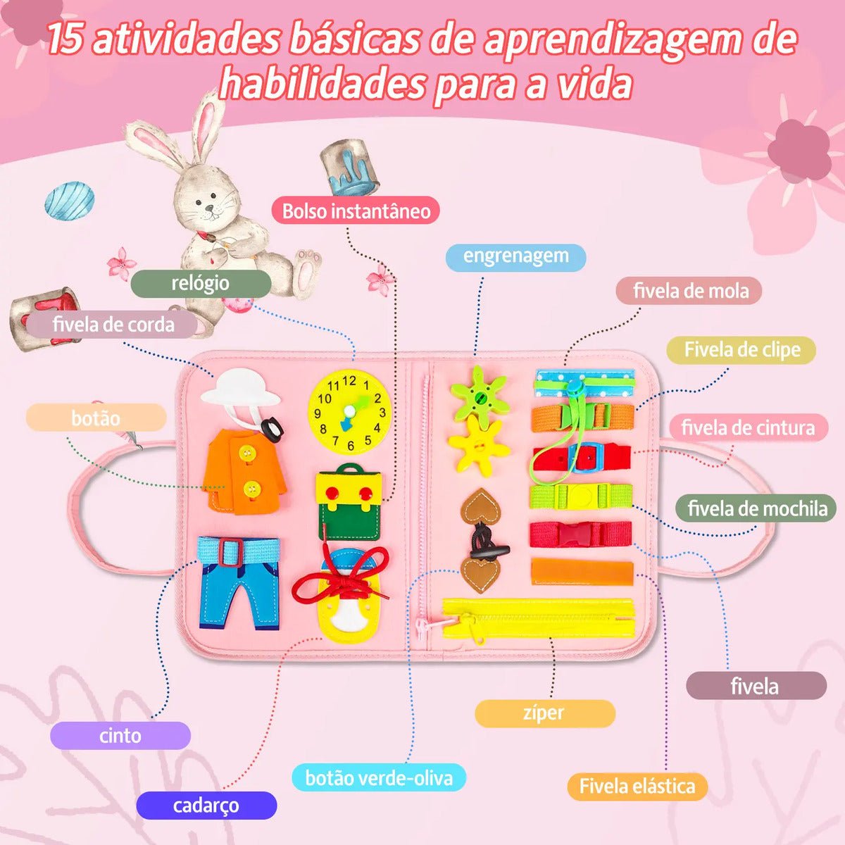 Maleta Sensorial Educativa – Atividades para Aprender Brincando - Creative Brinquedos