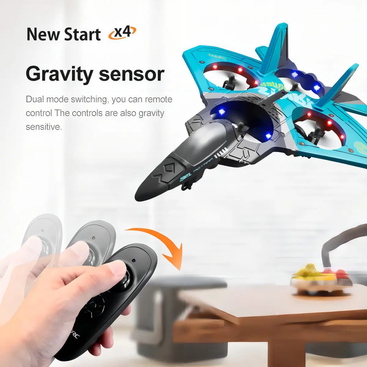 Drone Avião Controle Remoto – Fácil de Pilotar e Super Estável - Creative Brinquedos