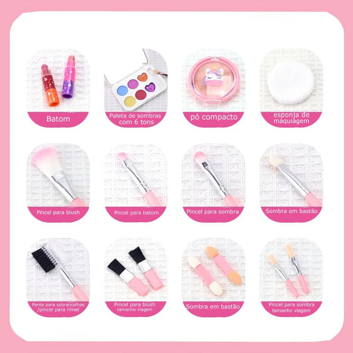 BEAUTY CASE KIDS – MALETA DE MAQUIAGEM LAVÁVEL - Creative Brinquedos