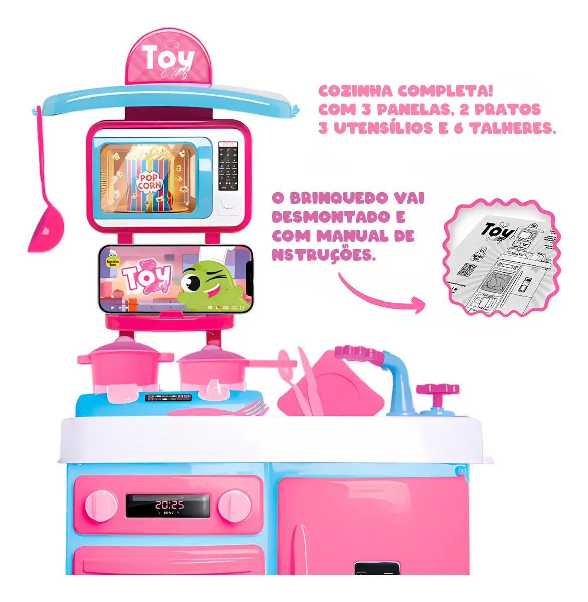 CHEF KIDS – COZINHA INFANTIL COMPLETA - Creative Brinquedos