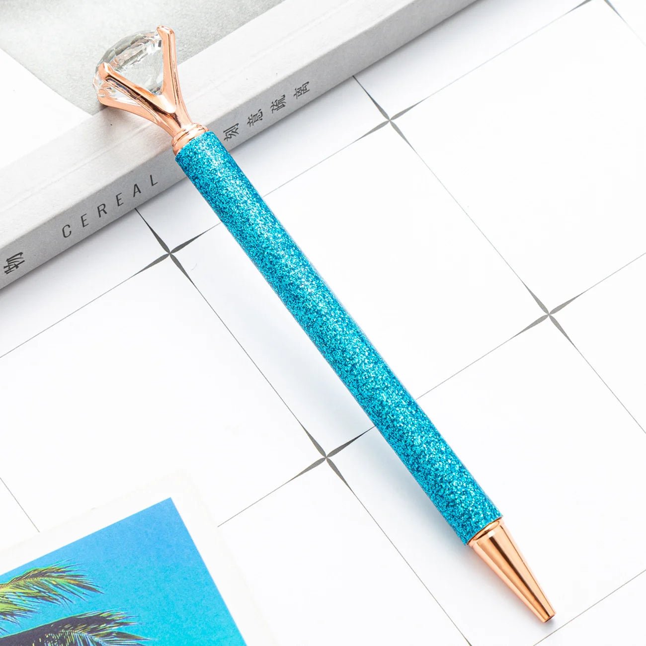 6 peças caneta luxo diamante glitter - Creative Brinquedos