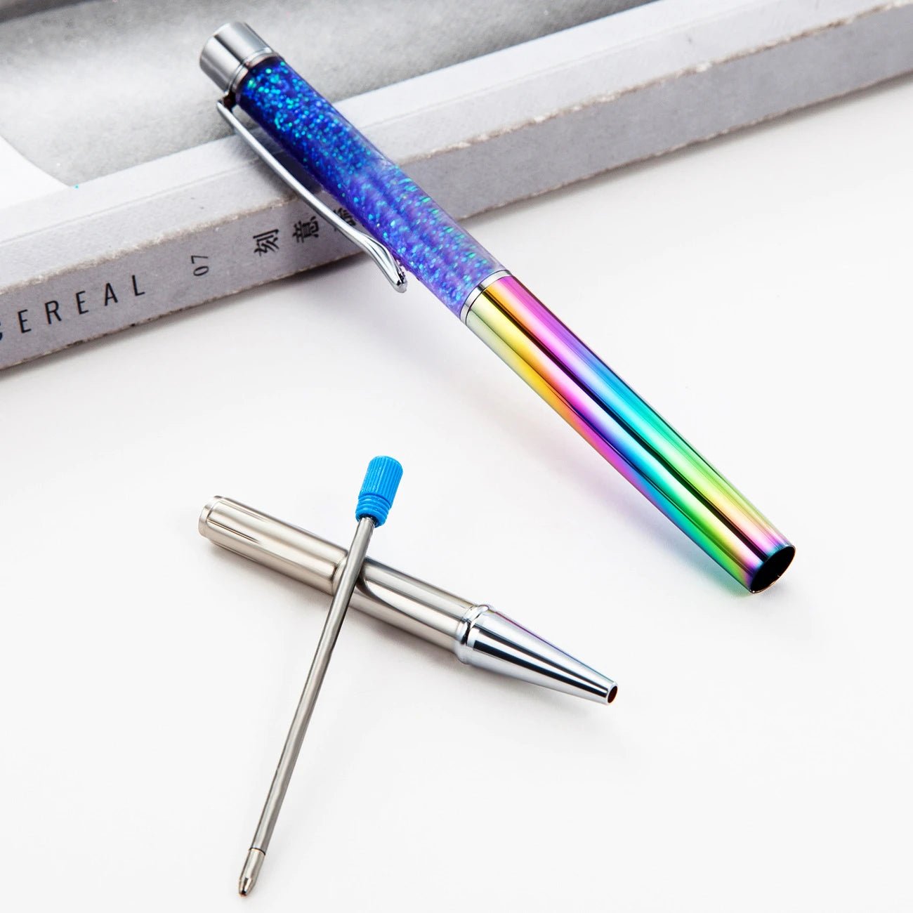 6 peças caneta luxo água glitter - Creative Brinquedos