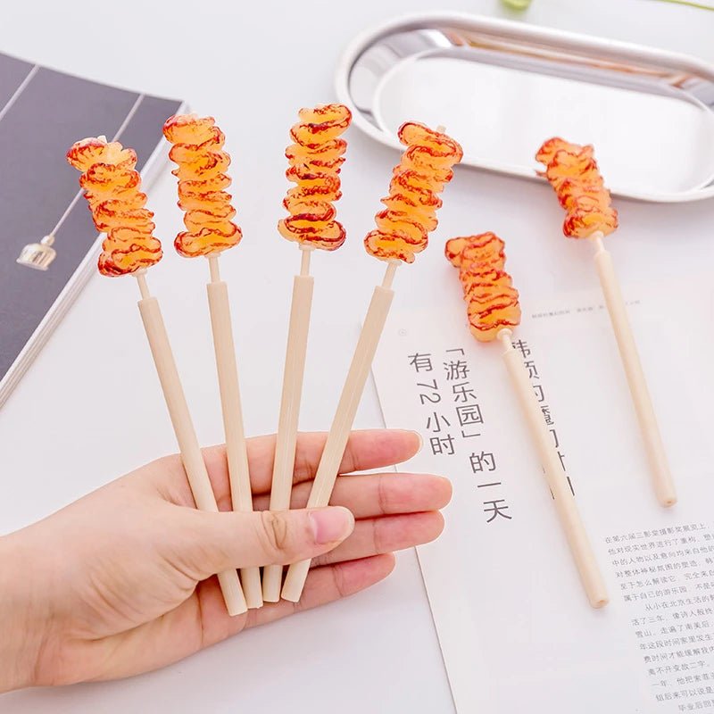 6 peças caneta espetinho - Creative Brinquedos