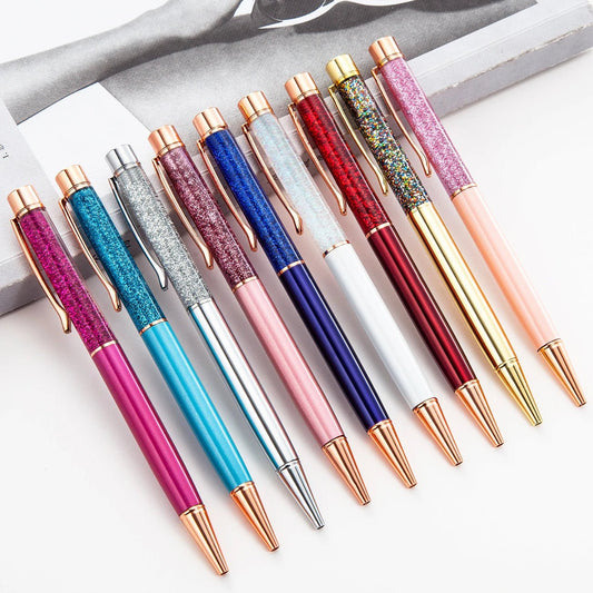6 peças caneta luxo água glitter - Creative Brinquedos