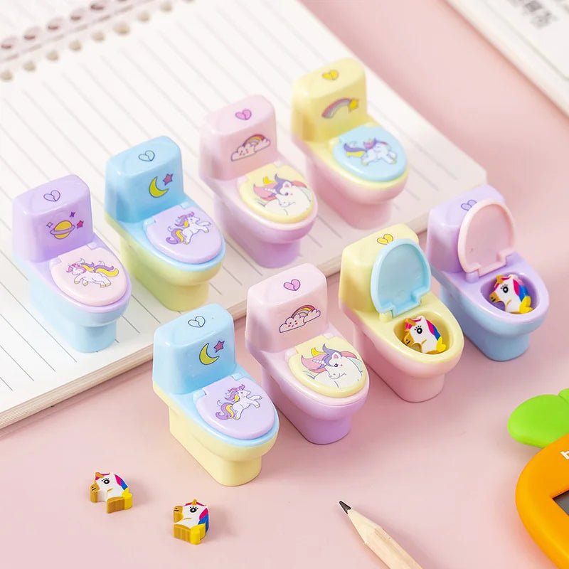 6 peças apontador vaso sanitário - Creative Brinquedos