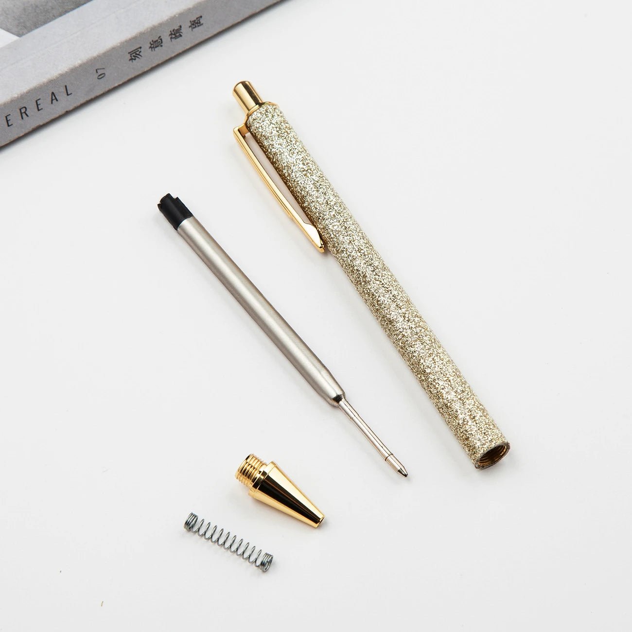 6 peças caneta luxo glitter - Creative Brinquedos