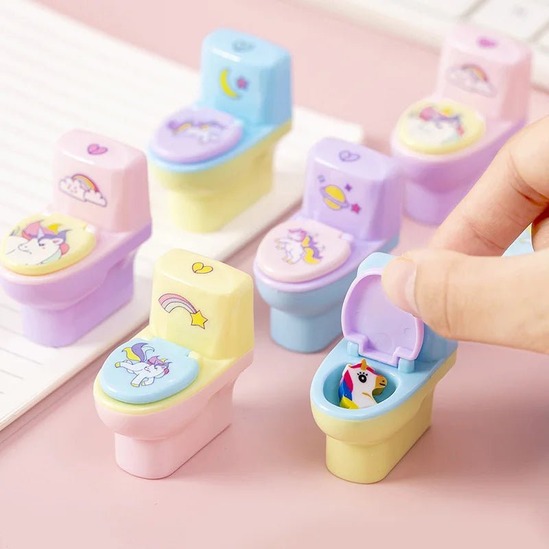 6 peças apontador vaso sanitário - Creative Brinquedos