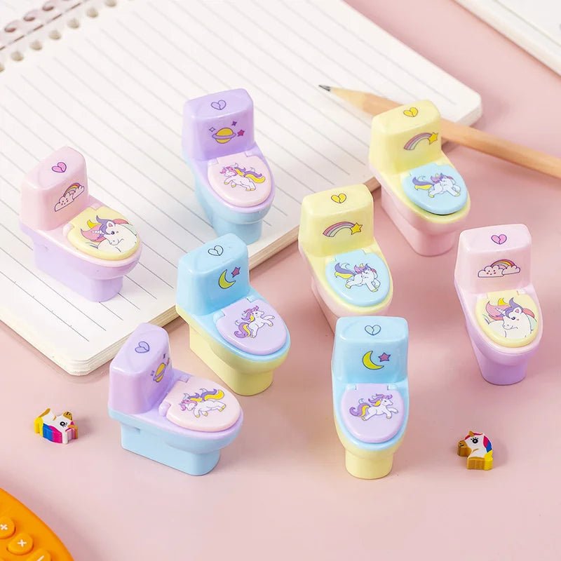 6 peças apontador vaso sanitário - Creative Brinquedos