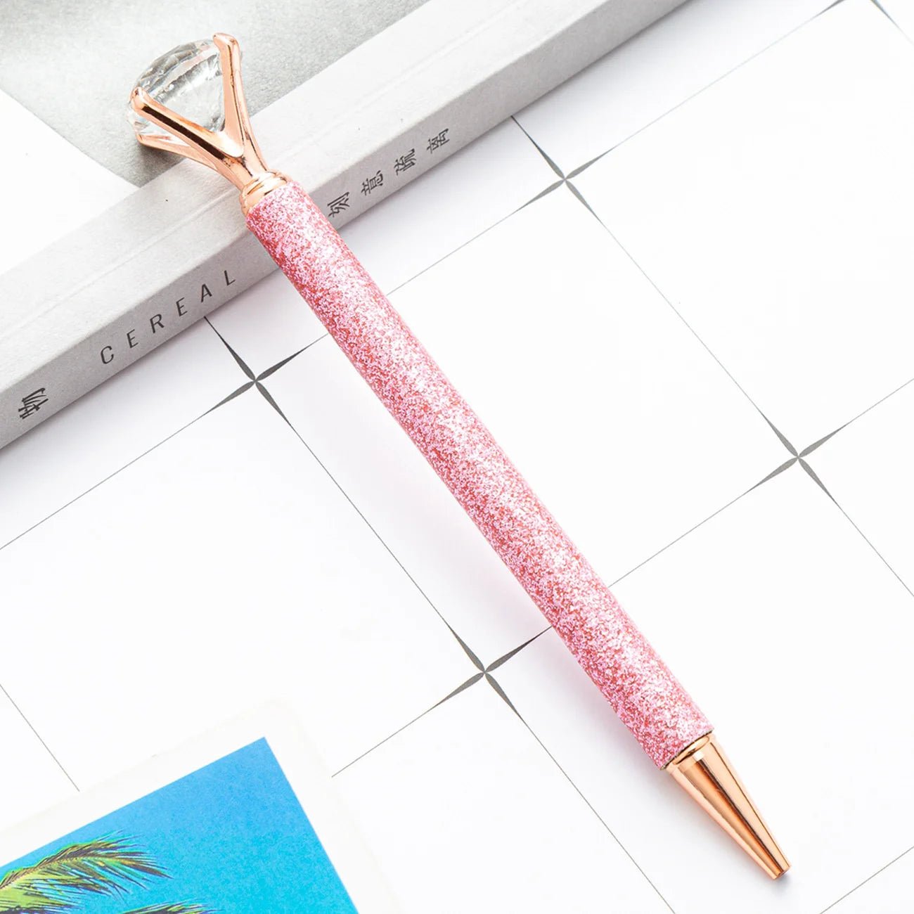 6 peças caneta luxo diamante glitter - Creative Brinquedos
