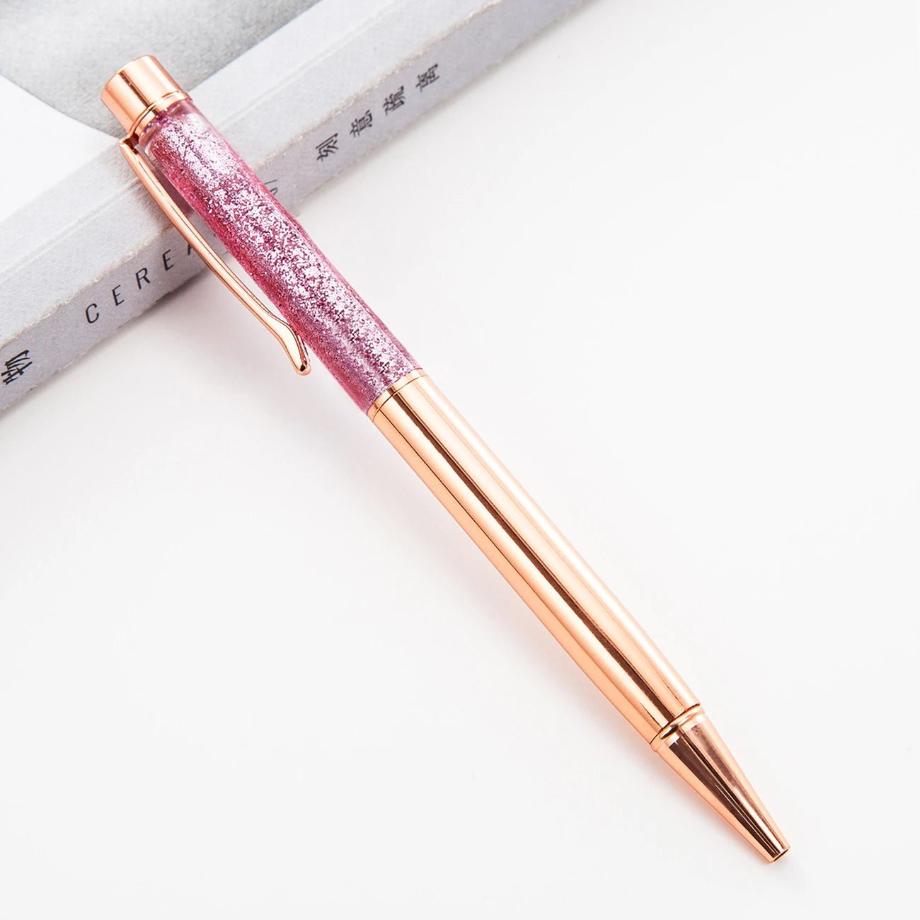 6 peças caneta luxo água glitter - Creative Brinquedos