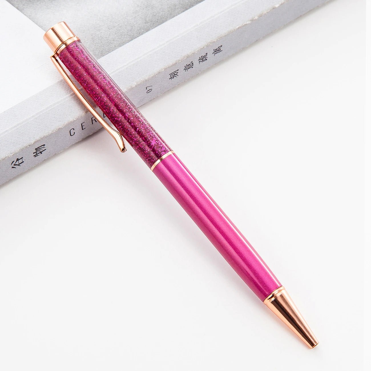 6 peças caneta luxo água glitter - Creative Brinquedos