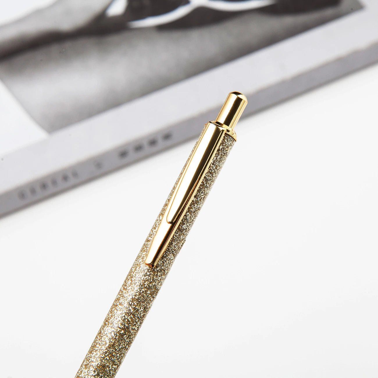 6 peças caneta luxo glitter - Creative Brinquedos