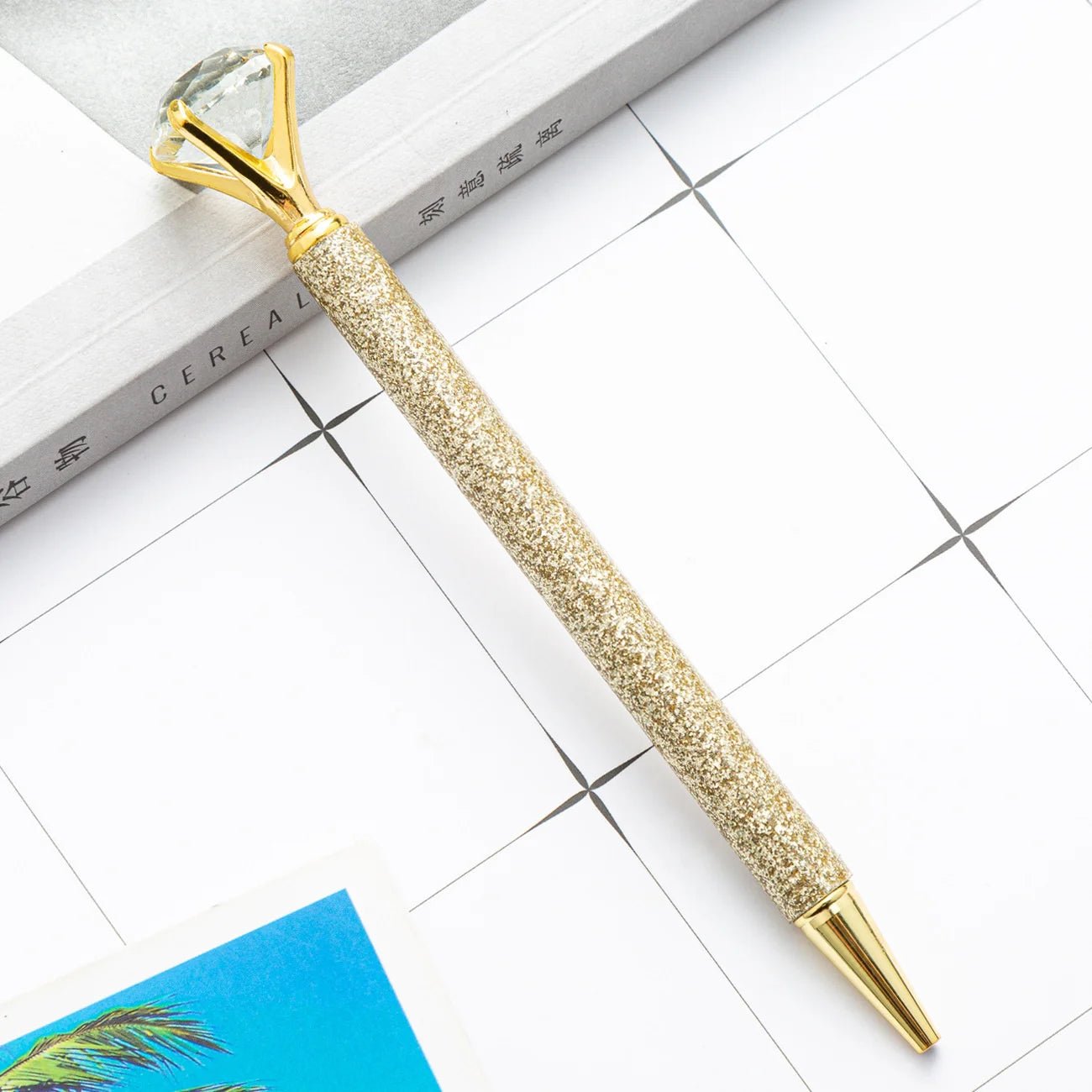 6 peças caneta luxo diamante glitter - Creative Brinquedos