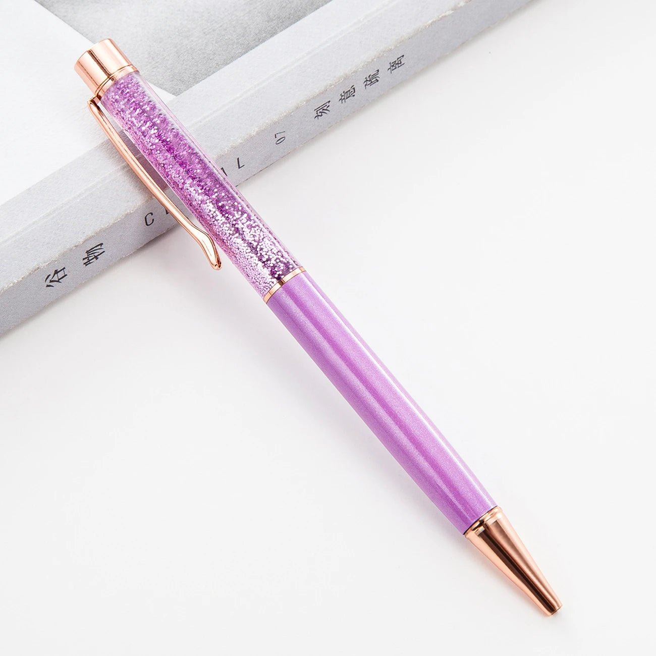 6 peças caneta luxo água glitter - Creative Brinquedos