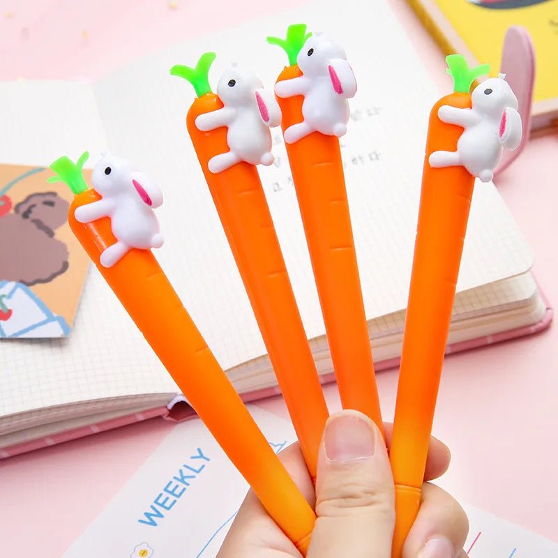 6 peças caneta cenoura coelho - Creative Brinquedos