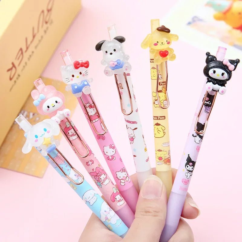 12/24 peças caneta apagável Hello Kitty Sanrio - Creative Brinquedos