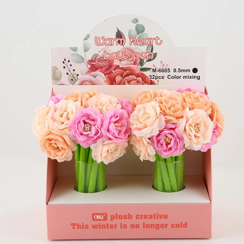 24 peças caneta flor - Creative Brinquedos