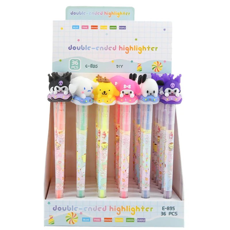 36 peças marca - texto ponta dupla Sanrio - Creative Brinquedos