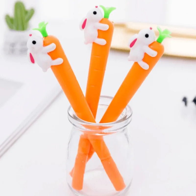 6 peças caneta cenoura coelho - Creative Brinquedos