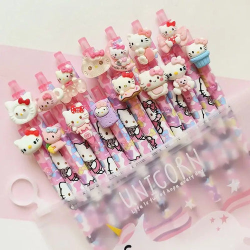 40 peças caneta click Hello Kitty - Creative Brinquedos