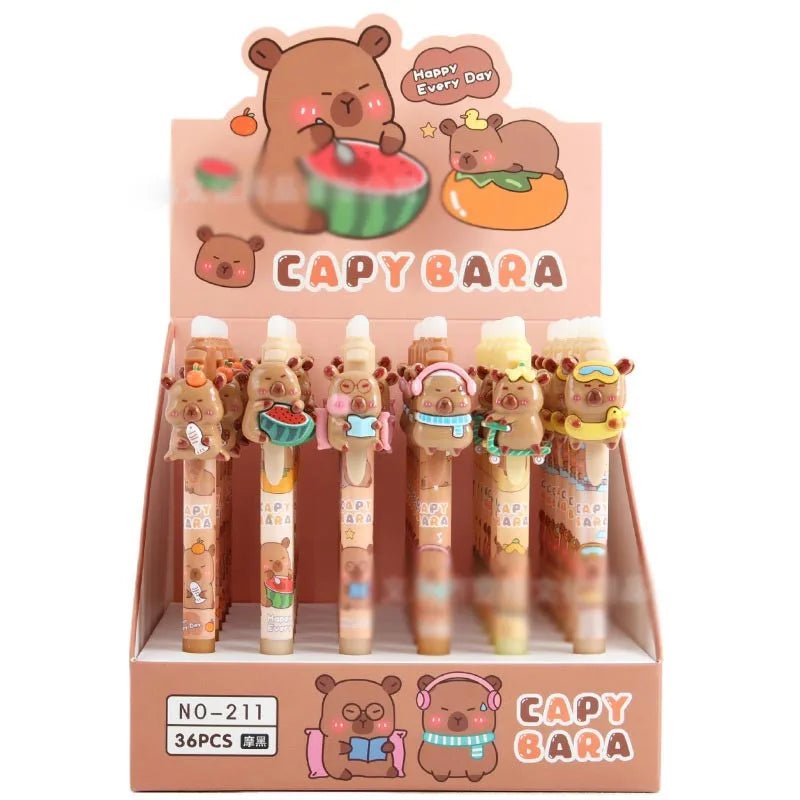 36 peças caneta apagável capivara - Creative Brinquedos