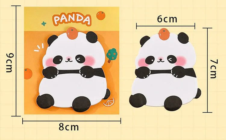 6 peças nota adesiva panda - Creative Brinquedos