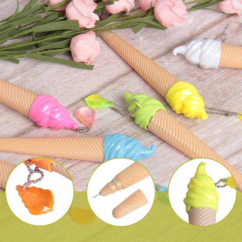 24 peças caneta sorvete - Creative Brinquedos