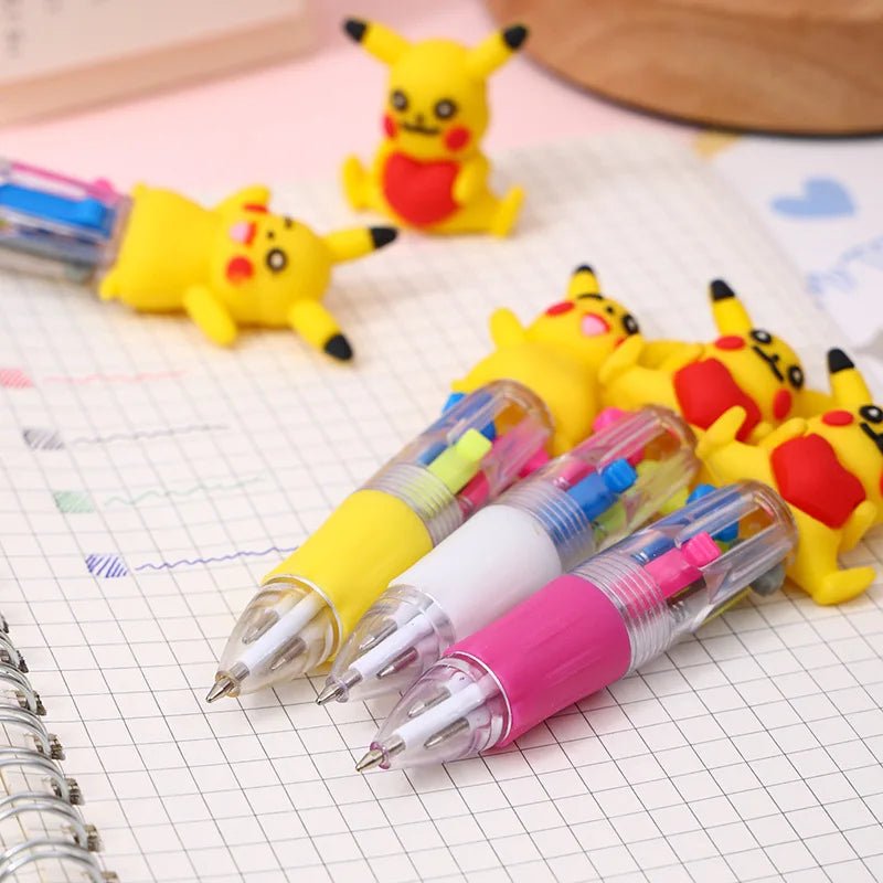 36 peças caneta 4 cores Pokémon - Creative Brinquedos