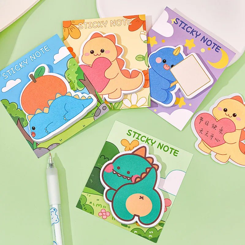 6 peças nota adesiva Dino - Creative Brinquedos
