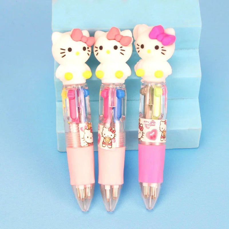12/36 peças caneta 4 cores Hello Kitty Sanrio - Creative Brinquedos