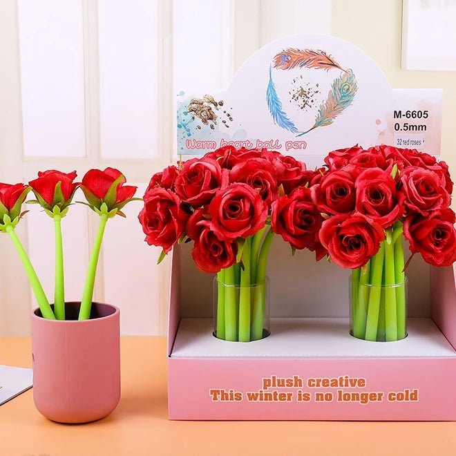 24 peças caneta flor - Creative Brinquedos