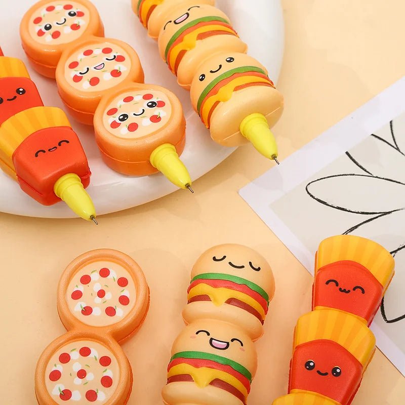 24 peças caneta squishy fast - food - Creative Brinquedos