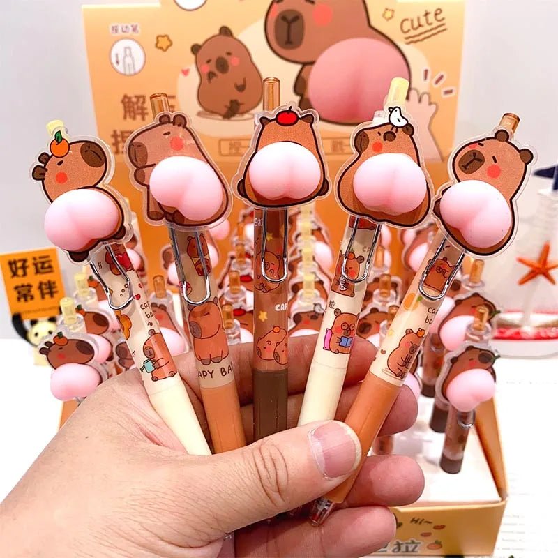 36 peças caneta capivara bumbum - Creative Brinquedos