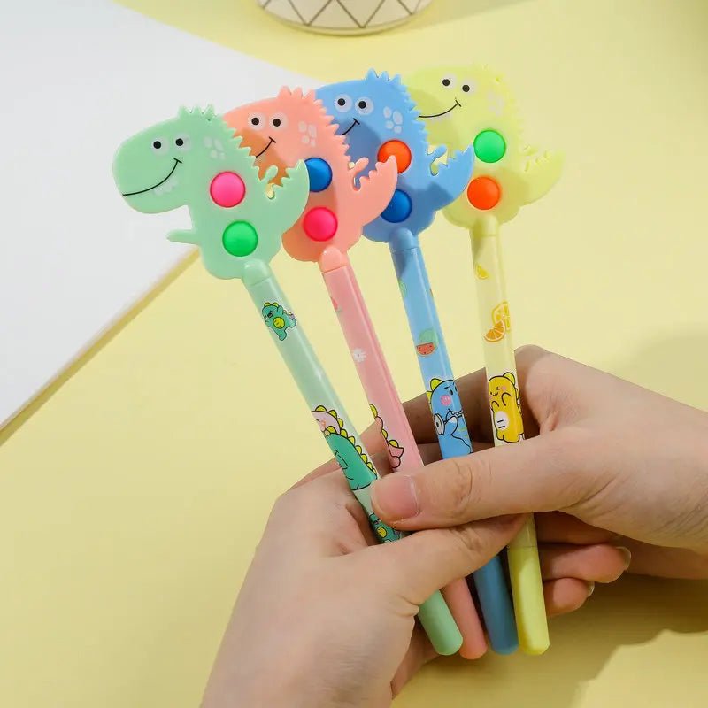6 peças caneta dino pop - it - Creative Brinquedos